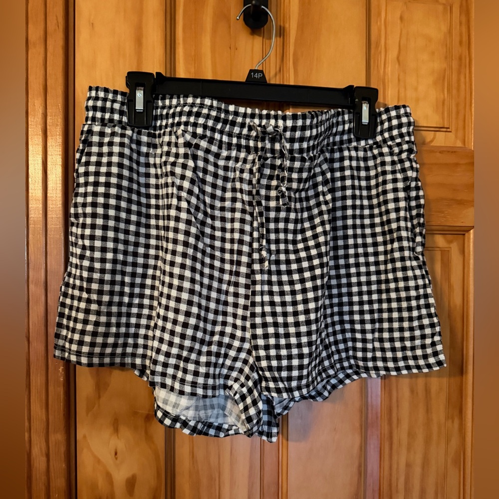 Betsey Johnson Heart Patch Cabana Pajama Shorts Size XL NEW